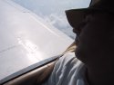Co-pilot Thomas is sleeping
