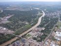 Flying over somewhere Arkansas